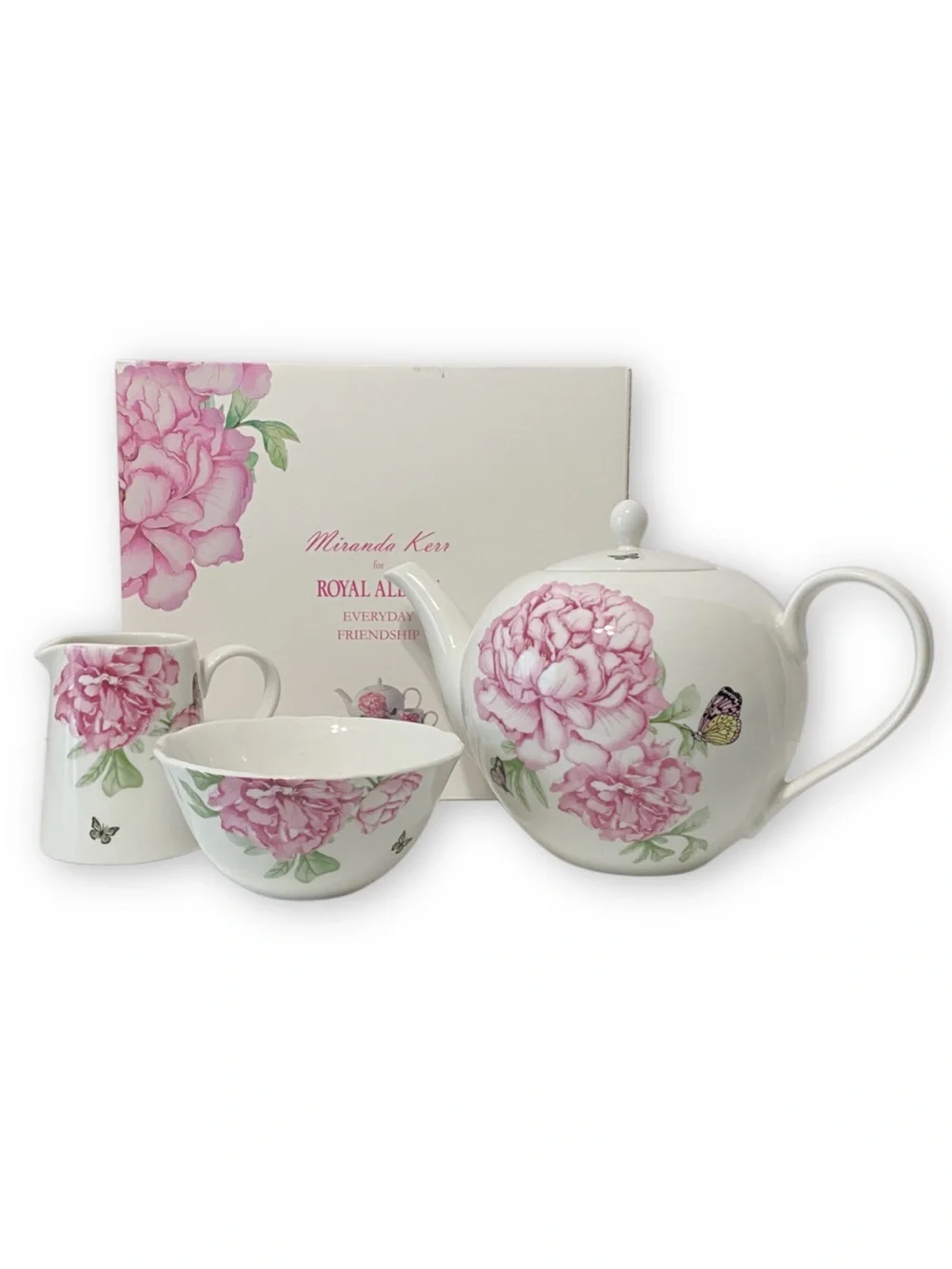 Royal Albert Miranda Kerr Everyday Friendship 3 Piece Porcelain Tea Set Floral
